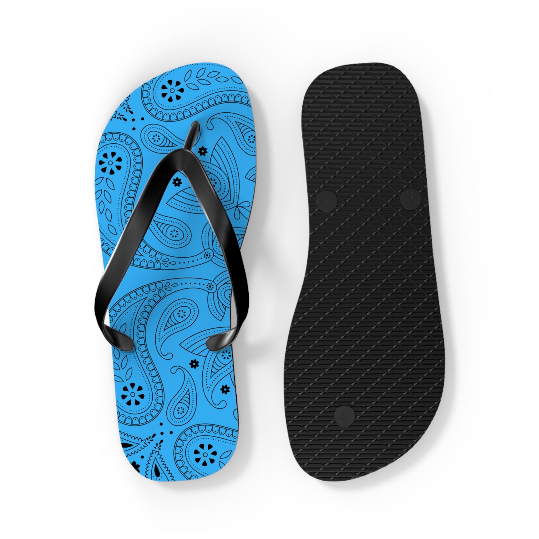 Light Blue Hanky Flip Flops