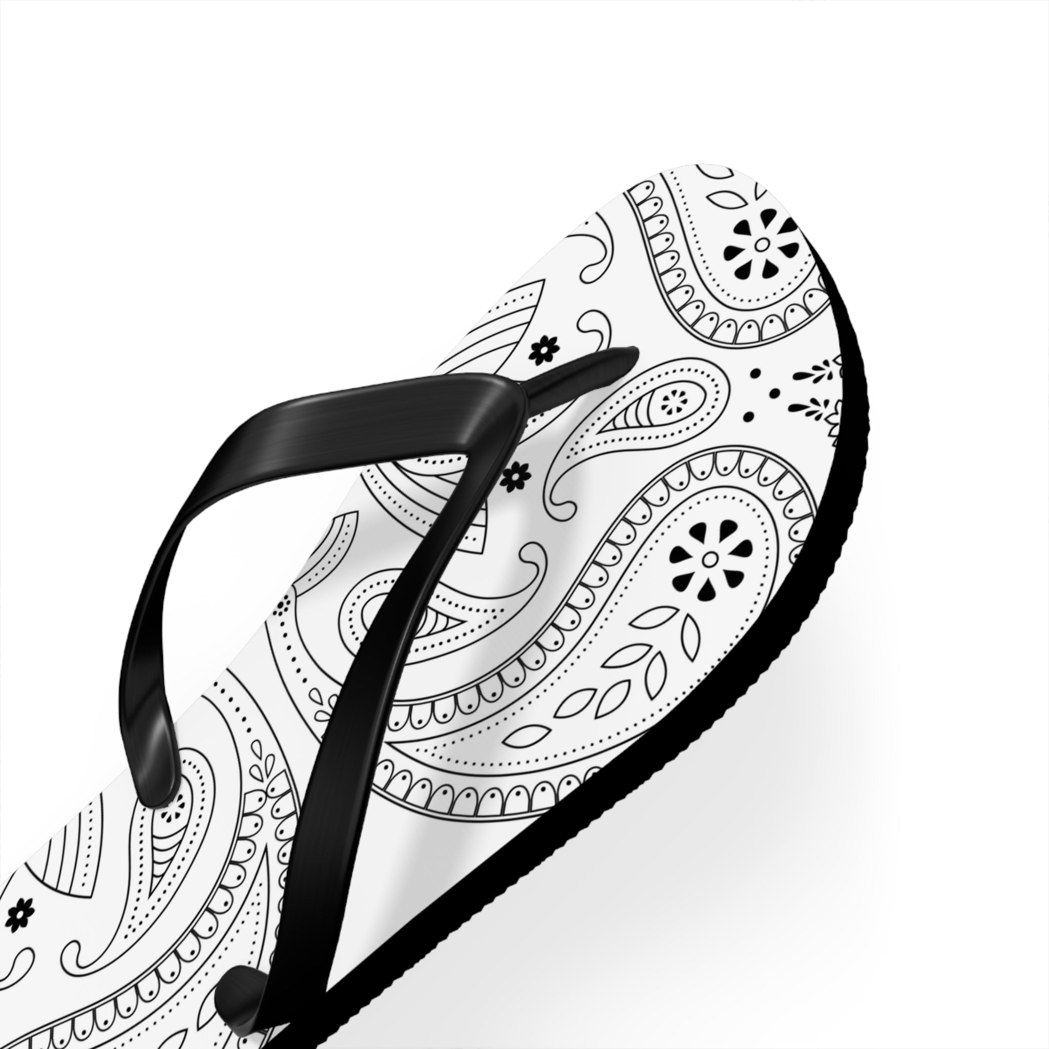 White Hanky Flip Flops