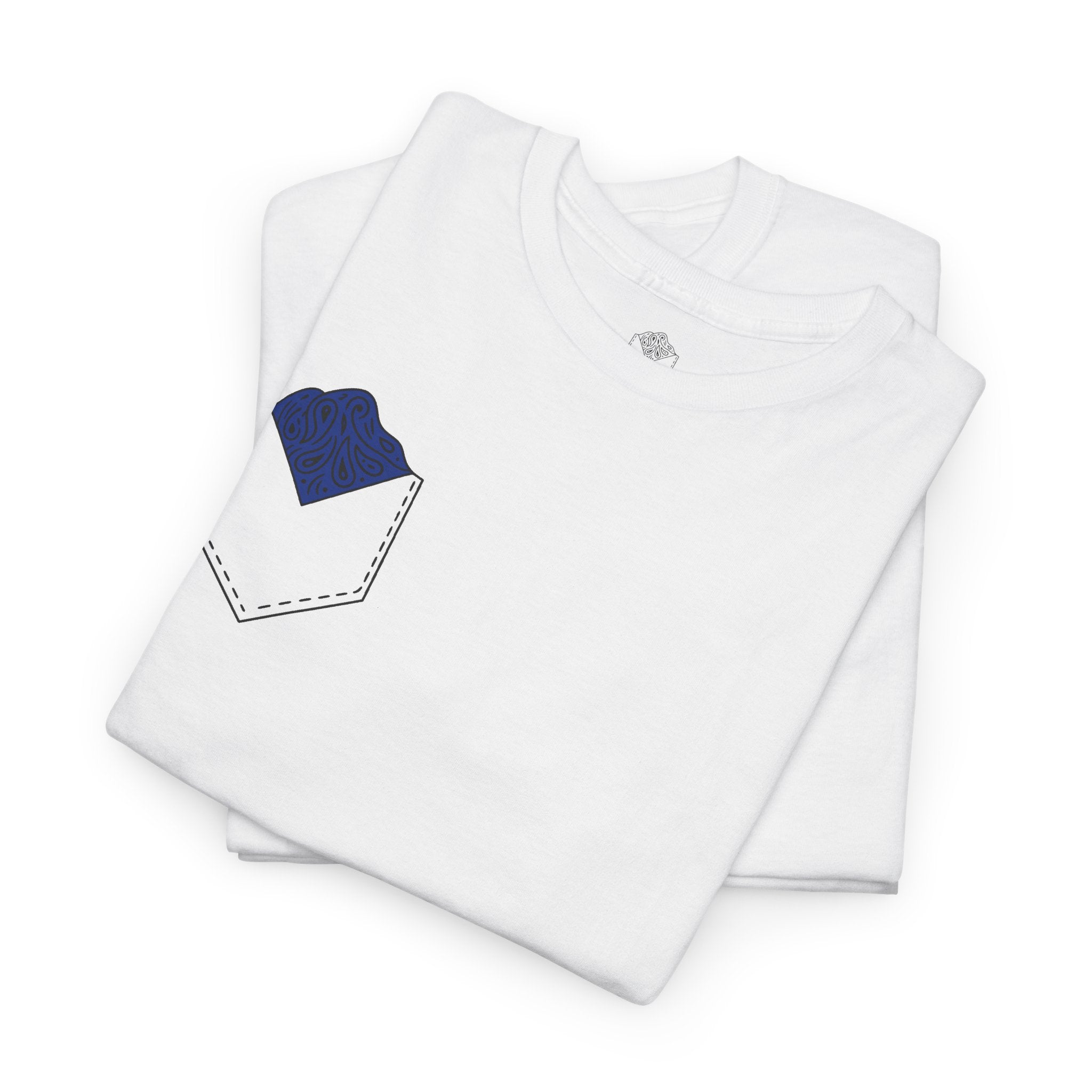 Navy Blue Hanky Code Tee (Bottom)