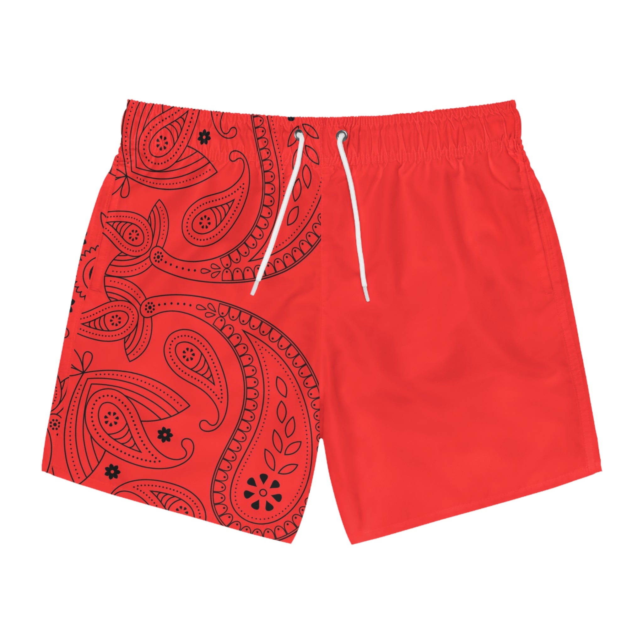 Red Hanky Swim Trunks