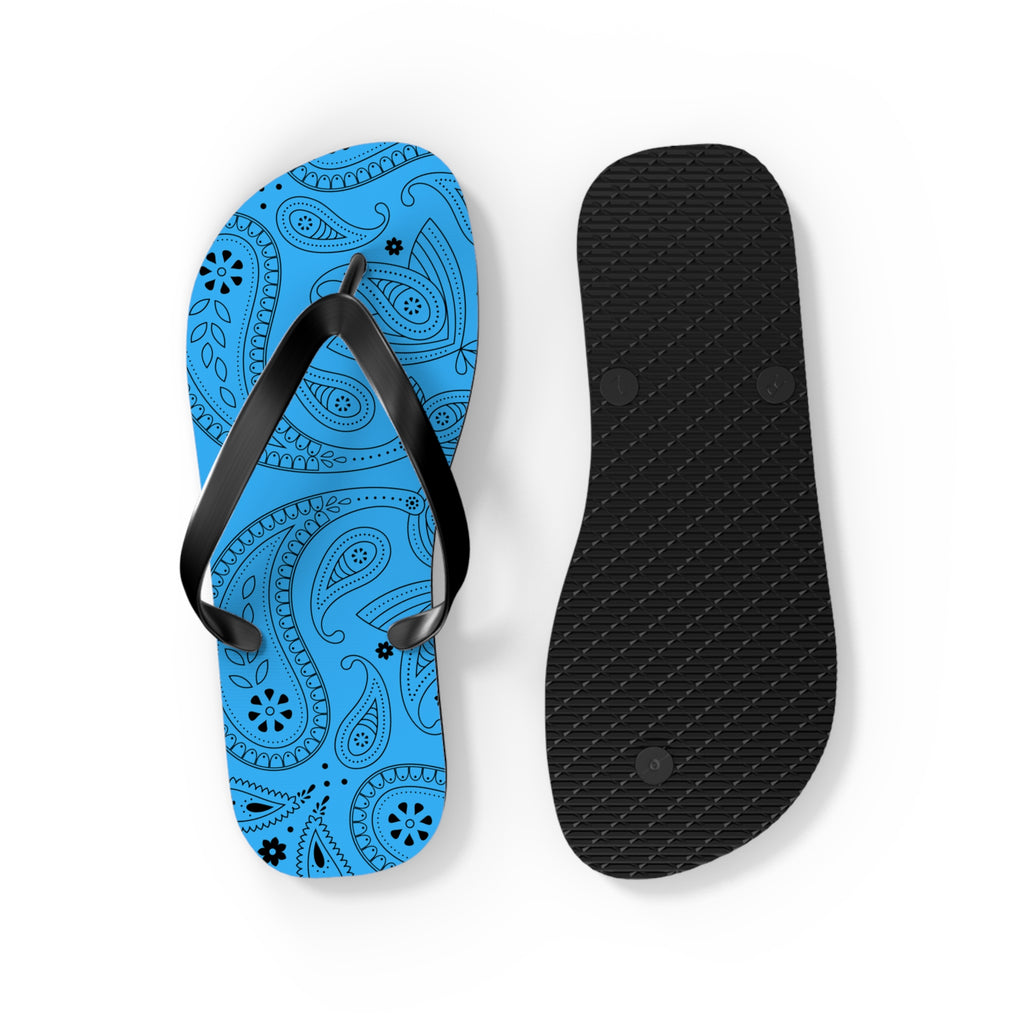 Light Blue Hanky Flip Flops