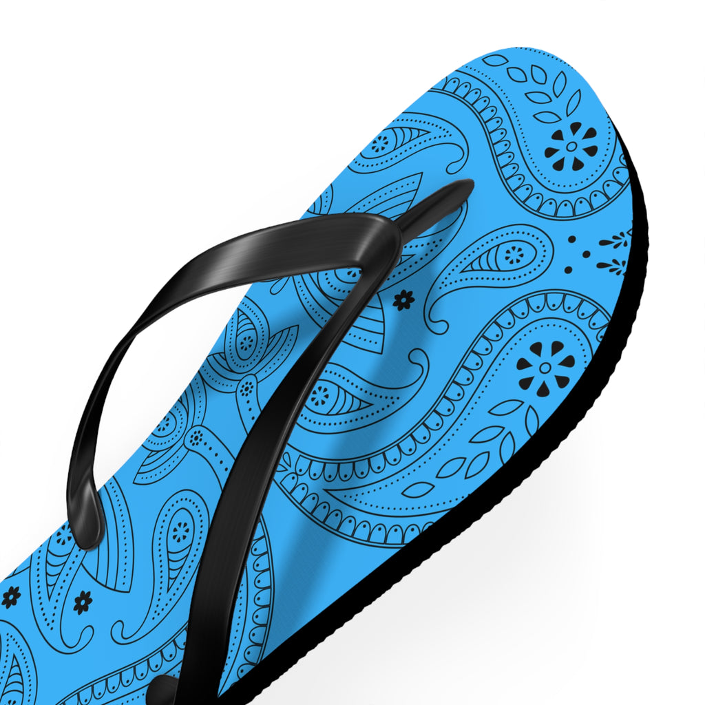 Light Blue Hanky Flip Flops