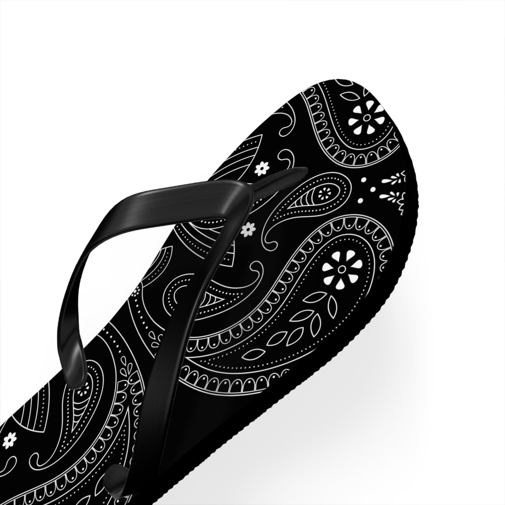 Black Hanky Flip Flops