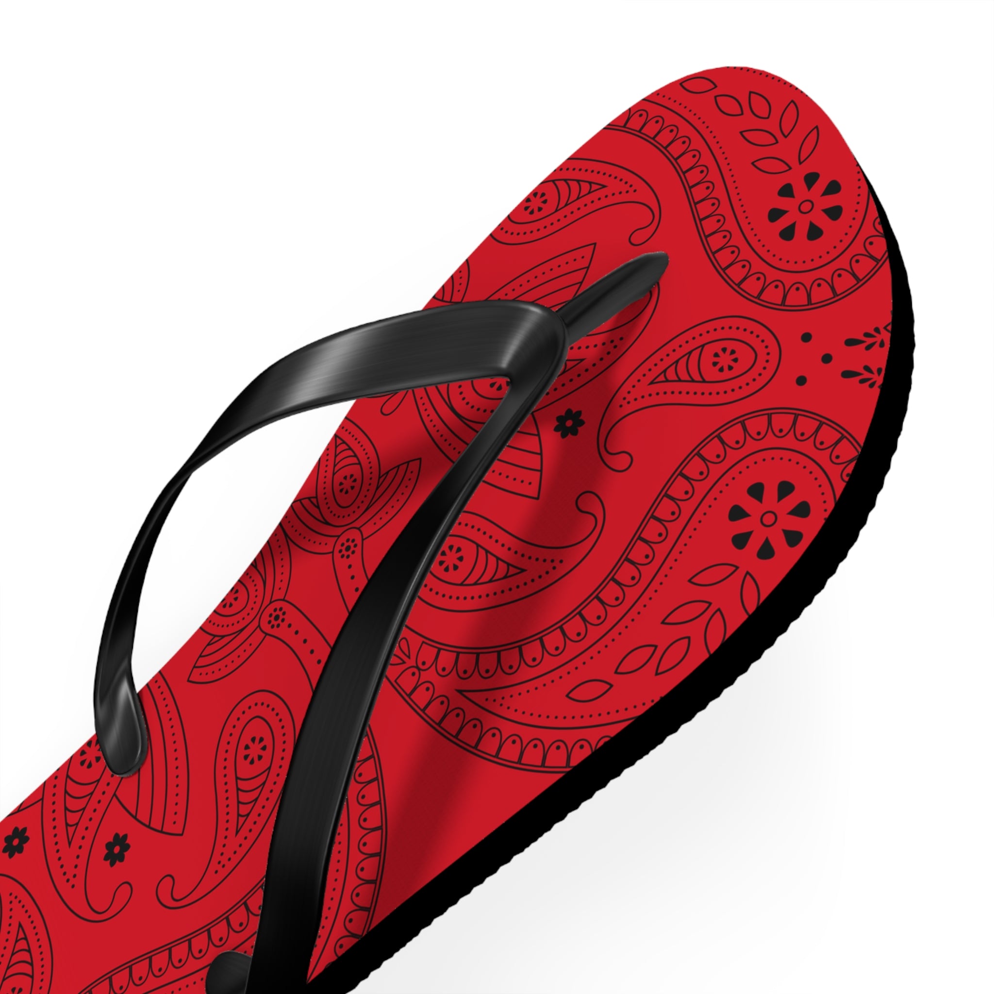 Red Hanky Flip Flops