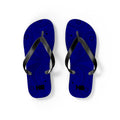 Navy Blue Hanky Flip Flops