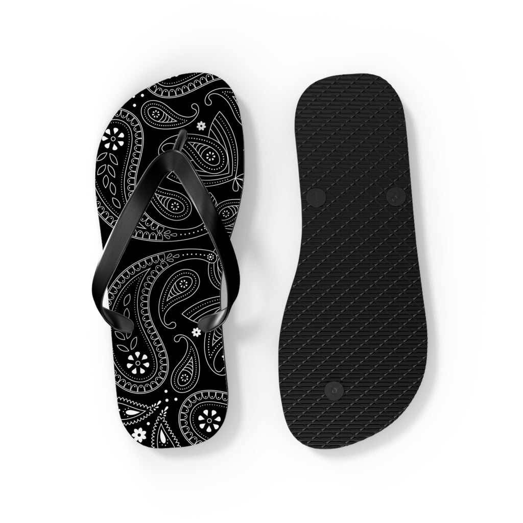 Black Hanky Flip Flops